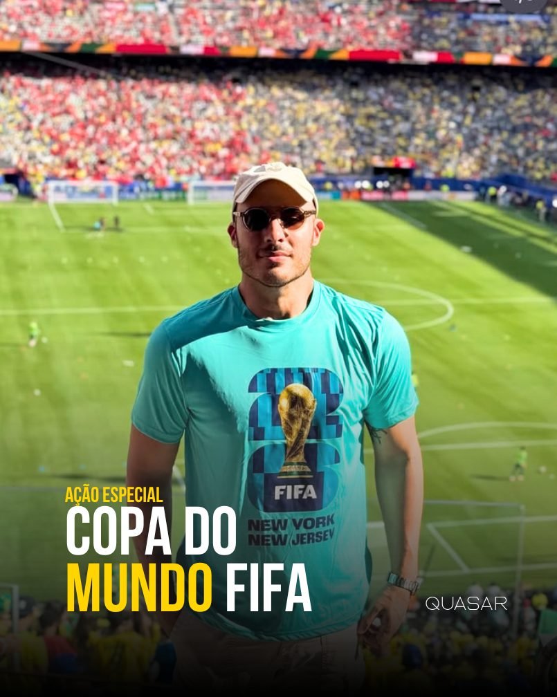 Quasar Social em ação especial de produção de conteúdo na Copa do Mundo FIFA