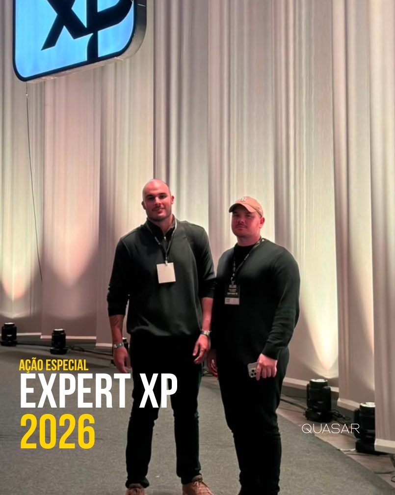 Equipe da Quasar Social na cobertura de conteúdo do Expert XP 2026